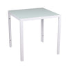 Muti Types Dining Table Kitchen Room Glass Top Metal Frame Table Desk Only Table