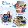 Kids Rolling Luggage Children Hard Cabin Shell Carry On Suitcase-Blue