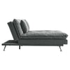 Luxury Upholstered 3 Seater Convertible Sofa Bed Recliner Sleeper Chaise Lounger