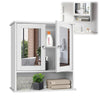 BRIEFNESS Modern Wall-Mounted Bathroom Vanity with Double Mirrors, Waterproof MD