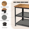 Metal Wooden 3 Tier Shoe Rack Bench Organiser Stand Storage Shelf & Seat Brown