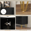 Storage Cabinet, Sideboard with Adjustable Shelves, Black