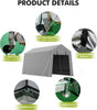 Outdoor Storage Shelter Shed 7x12 FT Waterproof Carport Bike Canopy Garage Tent