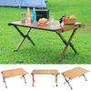 Camping Folding Table Portable Outdoor Picnic Garden Catering Table Desk Wooden