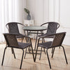 Garden Bistro Patio Furniture Set Folding Table Chairs Outdoor Indoor Rattan NEW