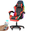 Gaming Chair with RGB LED illuminat Ergonomic Computer Swivel Office Chair Hllae