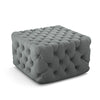 Square Coffee Table Upholstered Chesterfield Tuft Footstool Pouffe Ottoman Seat
