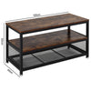 Vintage Console Table Industrial Table with 3 Shelves for Living Room Hallway UK