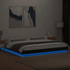 Bulliing Bed Frame with Black 180x200 King Engineered Wood,Platform Bed Y4B8