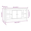 TV Cabinet White 103x36,5x52 Solid Wood Pine W9O2