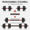 30 kg Dumbbell Barbell Weight Set Pair of Hand Weights Gym Fitness Workout