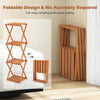 Free Standing Shoe Rack Entryway Folding Plant Rack-Natural