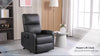 Riser Recliner Chairs for the Elderly, PU Leather Lift Chair with Remote, Grey