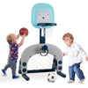 Kids Activity Center, Drawing Writing Table & Chair Set 3 In 1 Basketball Hoop
