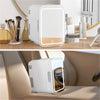 4L Mini Mirror Fridge Portable Cooler and Warmer Table Top Bedroom Skincare Car
