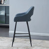 2 X Bar Stools Velvet Breakfast Chair Kitchen High Counter Stool Pub Restaurant