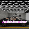 28x Hexagon LED Lighting Car Detail Home Garage Workshop Retail Without Border#