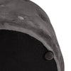 Round Buttoned Stool Pouffe Footstool Chair Grey Padded Seat Soft Pouf Cylinder