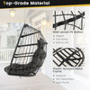 Hanging Egg Chair Egg Swing Hammock Chair w/ Head Pillow & Large Seat Cushion