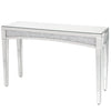 Large Crushed Diamond Silver Mirrored Console Table Lamp End Side Table Bedroom
