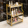3 Tier Metal Shower Caddy Corner Shelf Bathroom Rack Kitchen Storage Organiser