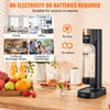 Sparkling Water Maker Soda Maker Carbonator Machine 1 PET Bottle Black