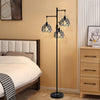 Modern Black Floor Lamp 3 Head Tree Design Stem Large Living Room Light Lighting