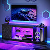 ☀️LED TV Stand for 55/60/65 Inch TVs Gaming Entertainment Center with Cabinet
