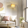 Metal Floor Lamp 131-186cm Bright Standing Lamp for Living Rooms Reading Lamp