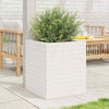 Garden Planter White 40x40x46 Solid Wood Pine R3E7