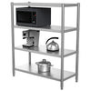 4/5 Tiers Stainless Steel Storage Rack/Shelving Kitchen/Office/Garage Shelf Unit
