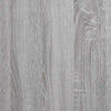 Bookcase 3-Tier Grey Sonoma 100x33x108.5 cm Engineered Wood