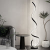 Modern Curved Spiral Floor Lamps Reading Lights Cool White Living Room Lighting