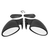 1 Pair Universal Car Classic Door Wing Side Mirror Rearview Vintage Black L+R