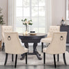 Modern Button-Tufted Dining Chair Upholstered Side Chair with Nail head Trim