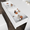 Bedroom White Dressing Table Makeup Desk Vanity Unit with Mirror 2 Drawers Stool