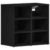 Shoe Cabinets 2 pcs Black Oak 52.5x30x50 cm