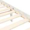 Bed Frame with Headboard White 120x200 Solid Wood F9G7