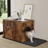 Retro Hidden Cat Litter Box Wooden Cabinet Furniture Indoor Cat House Nightstand