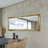 Large Mirror Gold Full Length Long Leaner Wall Mounted 5ft3 x 2ft5 160cm x 73cm