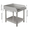 Stainless Steel Food Prep Table Commercial Kitchen Storage Work Top Edges Shelf