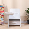 2 in 1 Children Chair Desk with Storage Bin Arts Craft Snack Toddler Kids Mysize