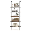 5-Tier Ladder Shelf Bookshelf Wall Mounted Storage Organizer Plant Display Rack