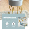 Velvet Modern Round Footstool Ottoman Footrest Makeup Dressing Chair Seat
