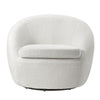 Teddy Fabric Swivel Chair Lounge Armchair Rotating Sofa Single Accent Tub Seat