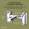 Contemporary Bath Filler Mixer Tap - Chrome