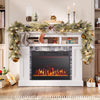 23 Inches Electric Fireplace Insert 750W/1500W Fireplace Heater-Black