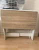 Drop Leaf Dining Table Small Breakfast Desk Folding Space Saving Modern Kitchen