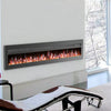 LED Fireplace Media Wall Fire Wall Mounted / Standing Electric Heater 40-100in