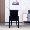 Velvet Pull Door Knocker Studded Dining Kitchen Accent Chairs Luxury Windsor